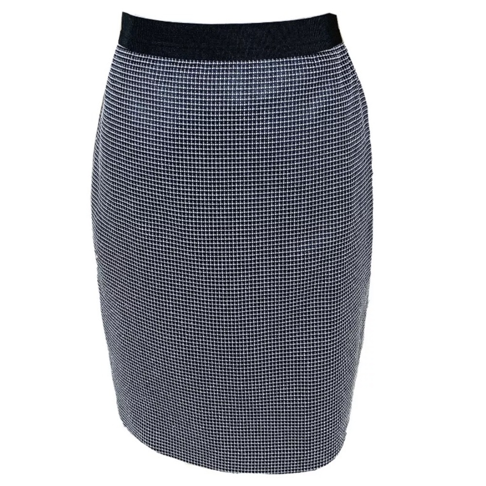 Ann Taylor Houndstooth Plaid Pencil Skirt